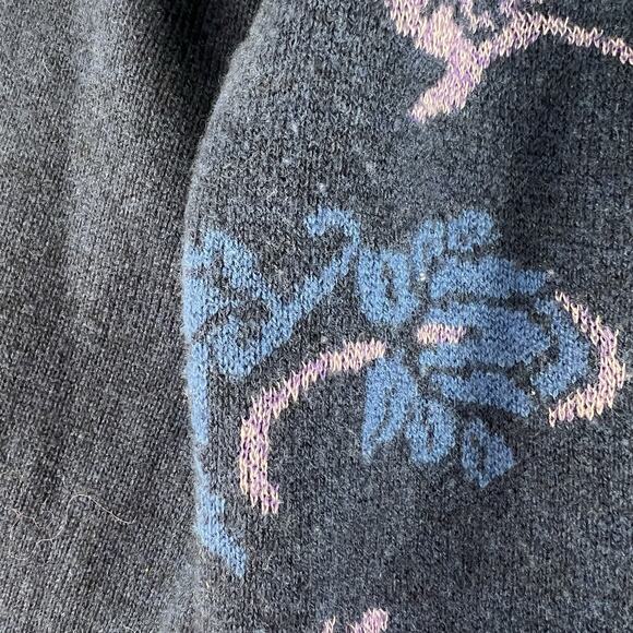 Sundance Small S Galaxy Delight Surplice Sweater Faux Wrap Merino Wool Blend - Picture 5 of 11